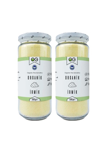 OG natural 2'li Organik İrmik 330 G