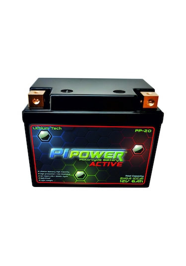 Pipower Active Compact 12v 6ah Lithium Lifepo4 Lityum Motosiklet