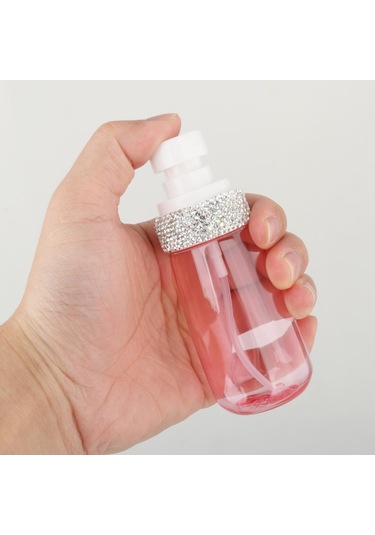 Homyl Sıvı Kabı 60ml Şık Küçük Seyahat Taşınabilir Doldurulabilir Pembe