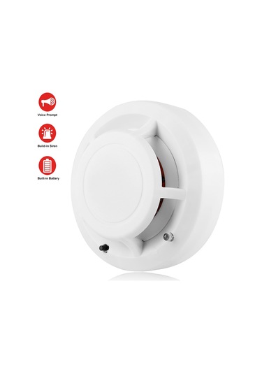 9v Bağımsız Sigara Dedektörü Ev Güvenlik Yangın Alarmı Fotoelektrik Sensör Sistemi