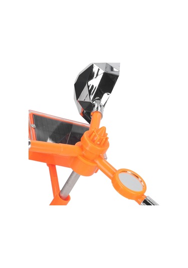 B0ccm Beyaz Solar Ses Işığı Kuş Kovucu 360 Dönen Solar Kuş