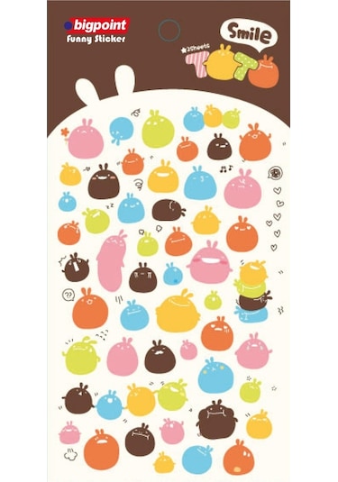 Bigpoint Sticker Tot Smile - 3 Adet