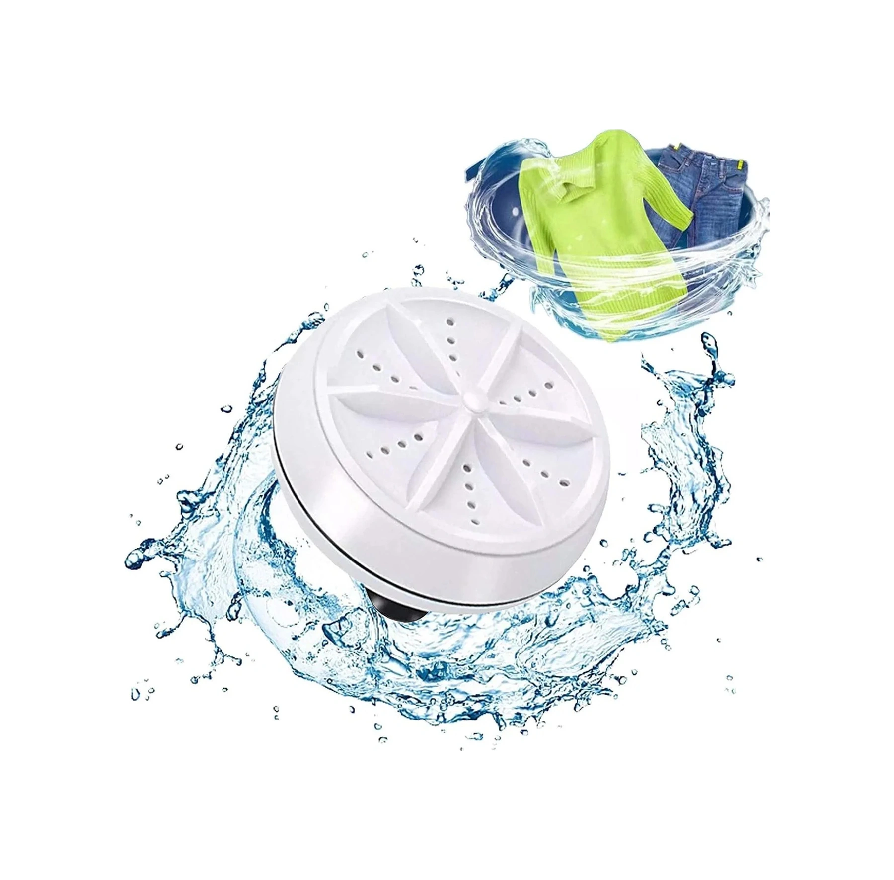 Mini Portatif Çamaşır Makinesi Taşınabilir Kahverengi