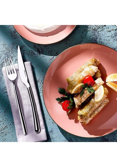 Hisar Bahama 24 Parça 6 Kişilik Çatal Kaşık Bıçak Takımı Inox