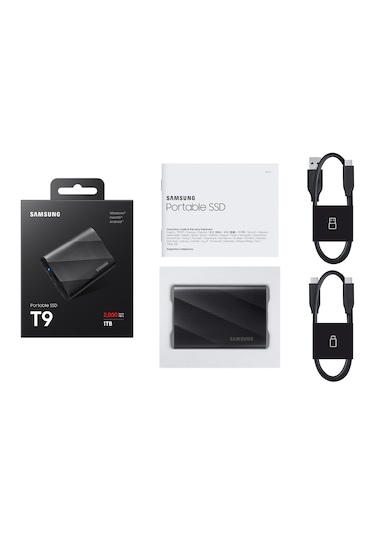 Samsung T9 MU-PG1T0B/WW 1 TB USB 3.2 Gen 2x2 Type C Taşınabilir SSD
