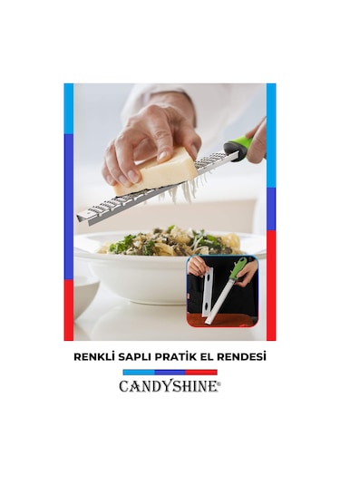 Renkli Saplı Pratik Limon Dilimleyici El Rendesi