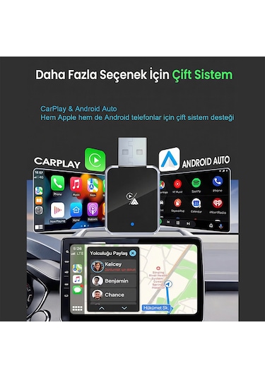 S-lınk Sl-car01, 2in1 Android Ve Apple Uyumlu Cihazlar, Kablosuz Android