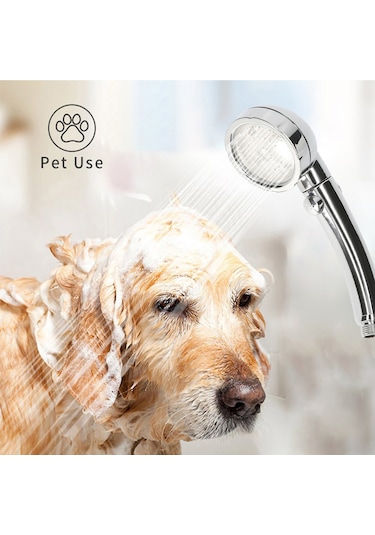 Konesam Led Su Akışı İle Çalışan Sıcaklık Algılayan 3 Renkli, Suyu Durdurma Tuşlu, Basınçlı Ve Tasarruflu El Duşu Başkanı Diğer