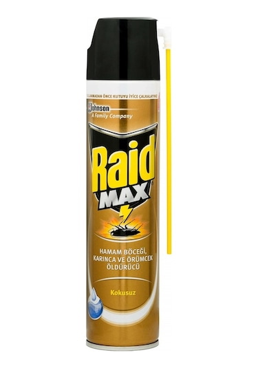 Raid Max Kokusuz Genel Haşere Öldürücü Sprey 300 ML
