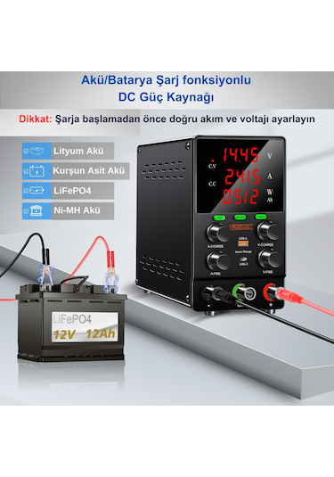 Şarj Fonksiyonlu 30v/10a Ayarlı Dc Güç Kaynağı Voltaj Regülatörü