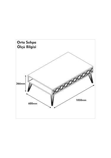 Variant City Orta Sehpa Ceviz-Kalsedon