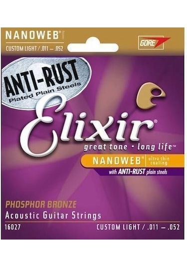 Elixir 011-052 Fosfor Bronz Akustik Gitar Teli 16027