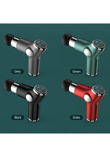 Yifomall 32 Seviye Derin Kas Masajı, 4 Farklı Ucu, 15 Dakika Otomatik Kapatma, Sessiz Motor, Pil Güçlü Mini Fasyal Gönül - Siyah 515 Lcd Siyah