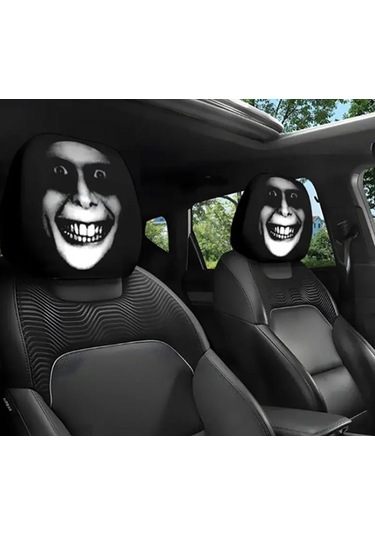 Dekoratif Oto Başlık Kılıfı/maske 2'li Gri