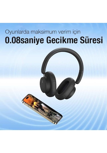 Baseus Bowie D03 Bluetooth 5.3 Kulak Üstü Kulaklık