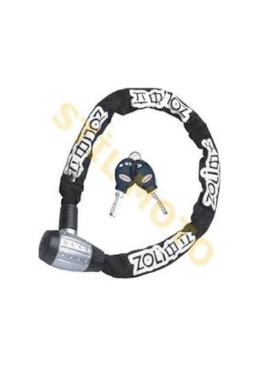 Zhongli 6x120 CM Zincirli Kilit Şifreli Anahtar Beyaz - Siyah
