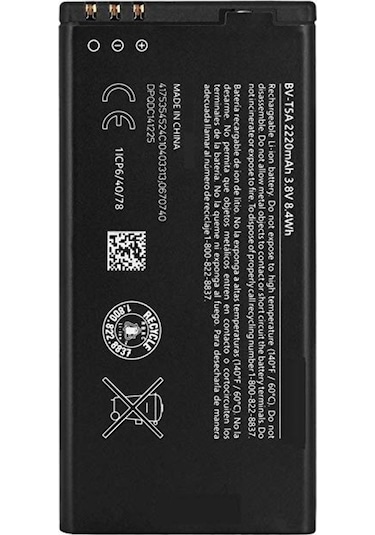 Nokia Lumia 735 (Bv-t5a) Batarya Pil 2220 mAh