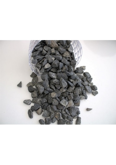 Bazalt Taşı 5 Kg 1,5-2,5 Cm Siyah Taş Siyah Dolomit Taşı Dere T