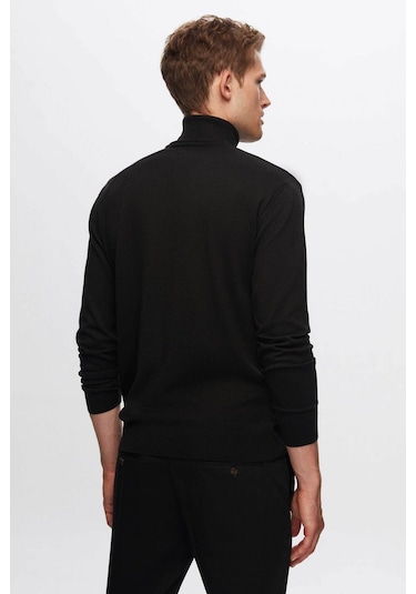 D'S Damat Regular Fit Pamuk Karışımlı Balıkçı Yaka Triko Erkek Kazak 5HF06ORT12007 Siyah D'S Damat Regular Fit Pamuk Karışımlı Balıkçı Yaka Triko Erkek Kazak 5HF06ORT12007 Siyah