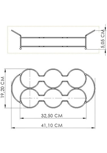 Edora Home Rose Altı Bölmeli Çerezlik İkram Seti- Metal Paslanmaz