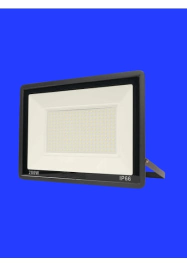 200 Watt Siyah Slim Kasa Mavi Işık Ip65 Led Projektör