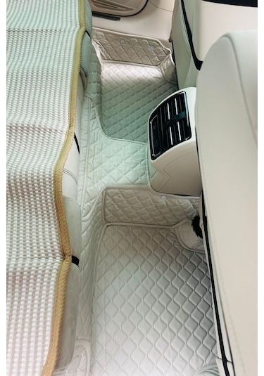 Ford Escort Beyaz Renk 8d Diamond Premium Kaymaz Deri Oto Paspas