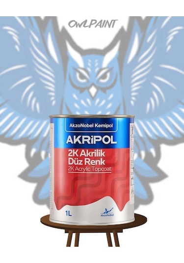 Akripol 1/1 Vw L041 Siyah 2k Düz Boya