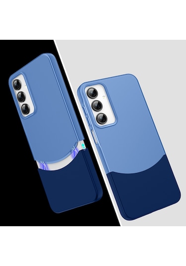 Mobilefix Galaxy Uyumlu A26 Kılıf Mıknatıslı Duble Kapak - Lacivert Lacivert