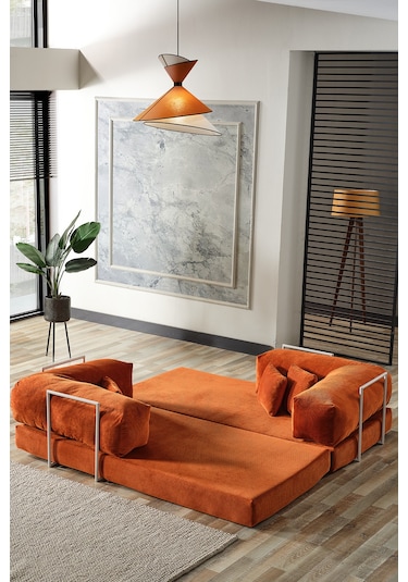 Legom Avanos Aktivite Koltuğu Yatak Olabilen Çok Amaçlı Kanepe Koltuk Takımı Kiremit Kiremit