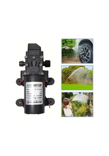 Dashanshop Yüksek Basınç 130psı 12v Su Pompası - Kendinden Emişli 1 59 Gallon Dak