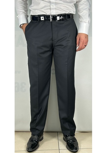 Erkek Battal Esnek Dız Astarlı Yüksek Kalite Kumaş Pantolon M Gri