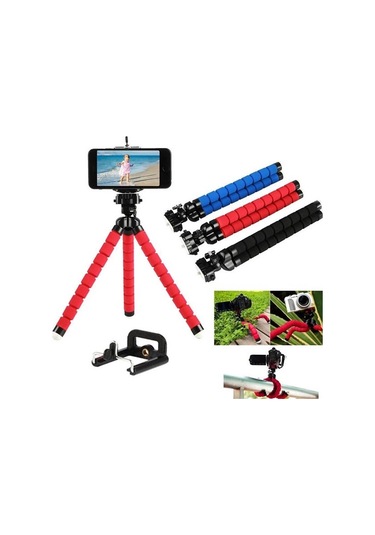 Ahtapot Selfie Tripod Telefon Tutucu Akrobat Stand Çubuğu Renkli