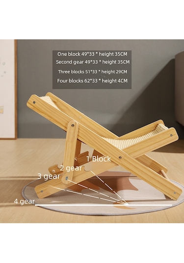 Hangfox Kedi Tırmanma Rakamı İçin Ayarlanabilir Dört Mevsim Kullanıma Uygun Kırılmaya Dayanıklı Kedi Tırpan Tahtası Yatağı Birleşik Jh Kedi Sandalyesi İçin Yer Değiştirme Matı