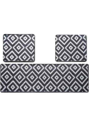 Iki Renkli Serme Oto Koltuk Kılıfı Takımı 3 Parça Siyah - Beyaz