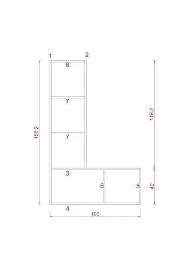 Rafkestir Atlas Duvar Raf Set Sacramento ( Mat )