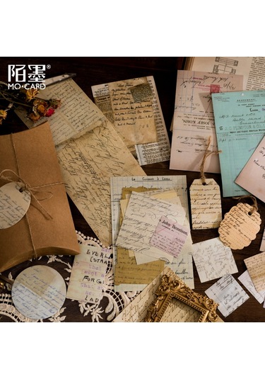 Aubyhe Klasik Koleksiyon Evleri Serisi: Mantar, Kelebek, Ay Fası Desenli 30 Adet 12 Tip Ev Dekorasyonu Ve El Defteri Sticker Seti Kaki