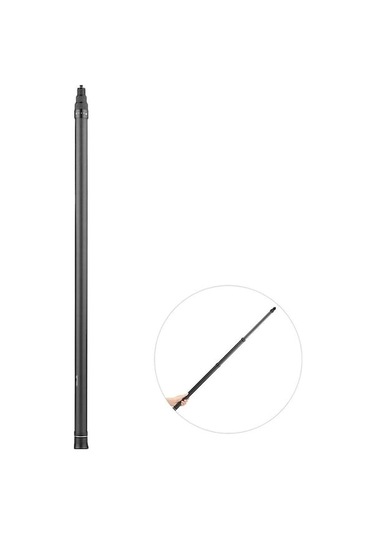 Ankatek Hallow Insta 360 3 M/9.8ft Karbon Fiber Selfie Çubuğu Siyah - Dayanıklı Ve Hızlı Şarj - 1 Pack Black