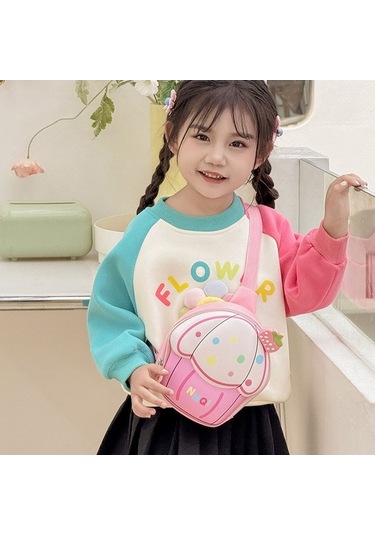 Ebitda Sevimli Çapraz Kız Erkek Çocuk Cupcake Göğüs Çantası Pembe Sanbuyos Mağazası Pembe