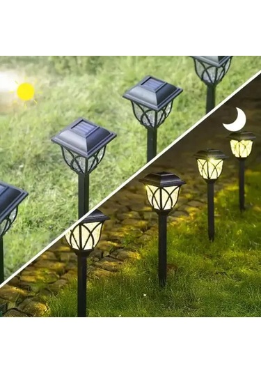 6 Lı Solar Bahçe Aydınlatması Gün Işığı