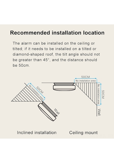 Gajeena Akıllı Duman Dedektörü - Yüksek Hassasiyetli Yangın Alarmı, 85db Sesli Uyarı, 1 Yıl Pil Ömrü