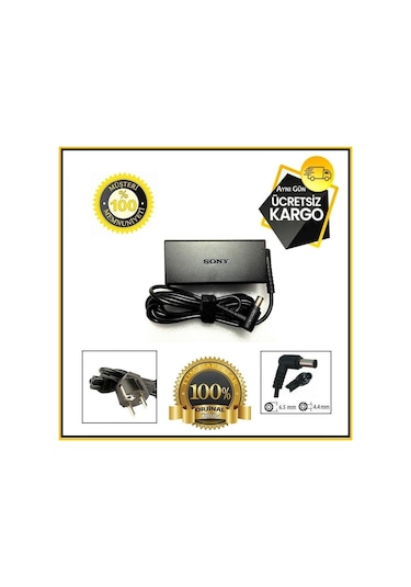Sony Uyumlu Vaio Svf14N16Sas Svf14N18Stb 19.5V 2.3A Adaptör Şarj