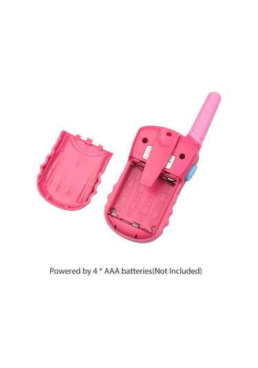 Qingmipy Çocuklar İçin Çift Paketli El Tipi Radyolar - 3km Uzaklıkta Konuşma, 8 Frekanslı, Parlak Işık Ve 10 Zil Sesi Pembe+pembe