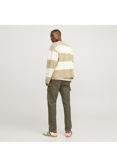 Jack & Jones Erkek Pamuklu Kargo Pantolon - Kane - 12258150 Yeşil