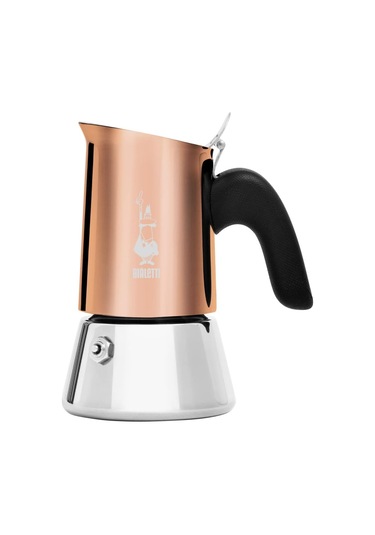 Yeni Venus Kahve Makinesi 2 Bardak, Yanma Önleyici Sap, İndüksiyon İçin Uygun Değil, 2 Bardak 85 Ml , Paslanmaz Çelik, Renk - Bakır, Watt - 3600