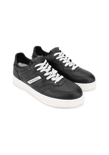 Mario Valentino Unisex Hakiki Deri Siyah Sneakers & Spor Ayakkabı 1040 95a2501 Ayk Y24 Black/whıte Beyaz - Siyah