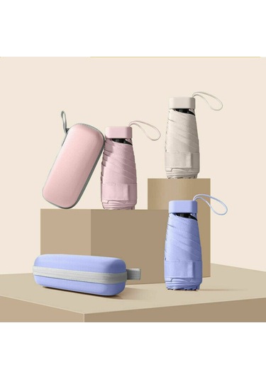 Katlanabilir Ultra Hafif Mini Şemsiye Siyah - Spot Satışlar Diğer