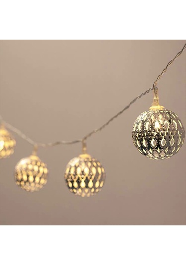 Shineyee Renkli Led Toplum Işık Zinciri, Noel Dekorasyonu, Usb Kumandalı 8 Fonksiyonlu, Islak Beyaz, 6m 40 Işık