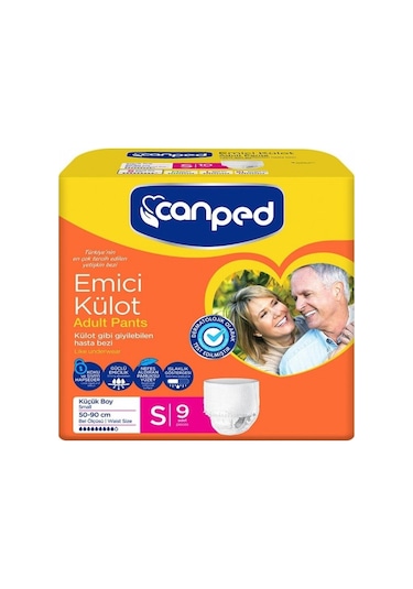 Canped Emici Külot Küçük Hasta Bezi S 9'lu