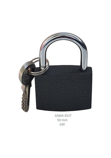 Adilon Asma Kilit, 50 Mm Gri