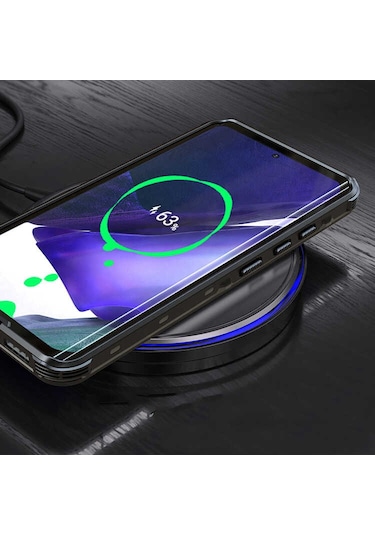 Teknocep Galaxy Uyumlu S21 Ultra Kılıf 1-1 Su Geçirmez Kılıf - Siyah Siyah